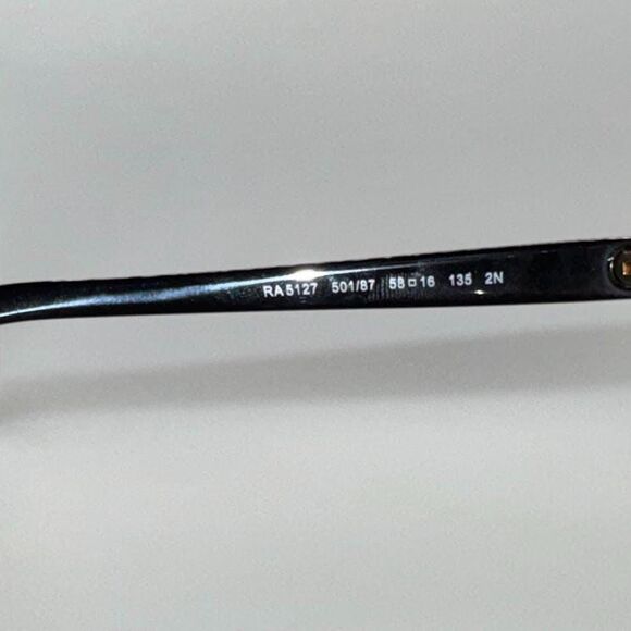 NEW Ladies Y2K Polo Ralph Lauren Plastic Sunglasses RA5127 Black/Grey 58/16/135 main image 9